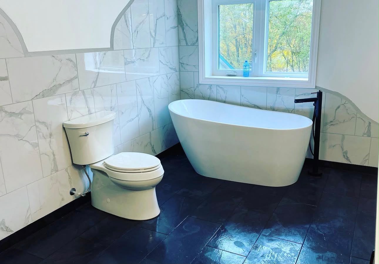 Modern bathroom plumbing in Richmond Hill