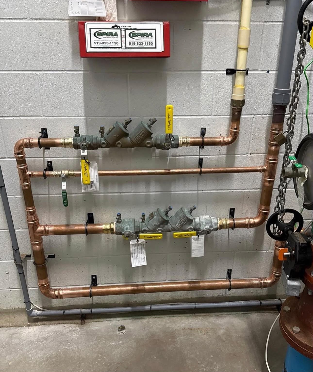 Commercial copper rough-in by Richmond Hill Plumbing